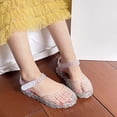 thumbnail image 5 of DuoJiaJ Girls Summer Fashion Jelly Sandals Open Toe Soft Sole Beach Shoes With Breathe Holes For Outdoor Play Kids Sandals Girls Size 10, 5 of 5