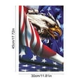 thumbnail image 3 of Boovnll 4th of July Garden Flag, 12x18" Red White Blue Double Sided Garden Flags Memorial Day Garden Flag for Outdoor, Yard, Garden, Independence Day Watercolor Decor, 4th of July Decorations, 3 of 5