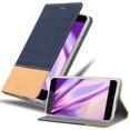 thumbnail image 2 of Huawei P10 PLUS Étui de Protection - Aspect jeans avec Fonction Support et Compartiment pour Cartes, 2 of 5