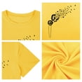 thumbnail image 5 of XCHQRTI Dandelion Shirts for Women Graphic Tshirts Short Sleeve Summer Tunic Tees, 5 of 6
