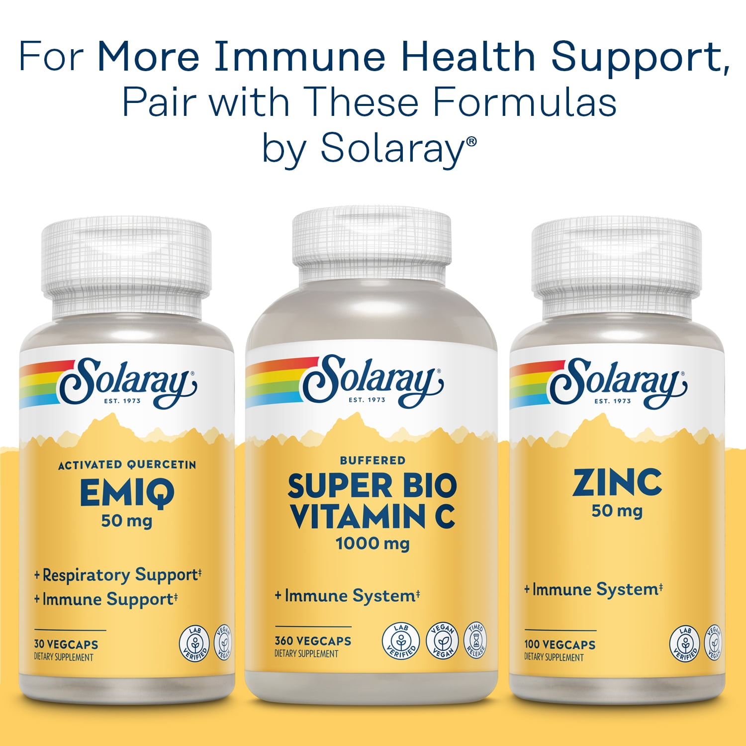 Solaray Quercetin 500 mg, Supports Sinus, Respiratory, Immune Function & Normal, Healthy Uric Acid Levels,  90 VegCaps