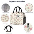 thumbnail image 4 of Womens Pioneer Flower Floral Print Pattern Lunch Box for Work,Insulated Lunch Bag for Women,Loncheras Para Mujer,Leakproof Adult Lunch Bag for Work,Beach,Travel,Picnic,Camping, 4 of 6