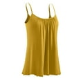 thumbnail image 6 of Annhoo Camisole Tops for Women Loose Lightweight Pleated Plain Crewneck Sleeveless Pajama Shirts Sleepwear Clothes, 6 of 9