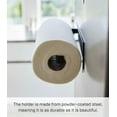 thumbnail image 5 of Yamazaki Home  Magnetic Paper Towel Holder, Steel, Holds 2.2 lbs - L 2.95 x W 3.15 x H  11.42 inches Black, 5 of 7