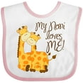 thumbnail image 3 of Inktastic My Noni Loves Me Boys or Girls Baby Bib, 3 of 4