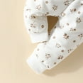 thumbnail image 7 of Xyant Toddler Baby Girl Clothes Ruffle Long Sleeve Pullover Tops + Pants Set Floral Print Sweatsuit Fall Winter Outfits (White,18-24 Months), 7 of 7
