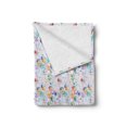 thumbnail image 2 of Birdhouse Soft Flannel Fleece Throw Blanket, Colorful Sketch of Feathered Creature Nest Print Repetition, Cozy Plush for Indoor and Outdoor Use, 50" x 70", Pale Mauve Multicolor, by Ambesonne, 2 of 5