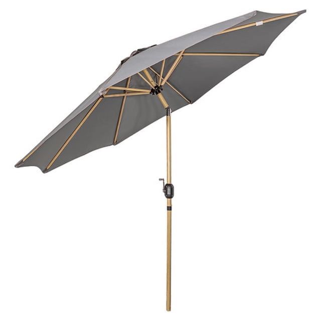 Sombrilla Tipo Madera Jardin Exterior 2.63m Playa Terraza
