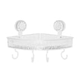 thumbnail image 1 of 2025 New Corrugated Suction Cup Storage Rack Light Style Bathroom Storage Rack And Storage Rack Suitable For Shower Kitchen (triangular Transparent Gray), 1 of 4