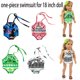 thumbnail image 1 of XWSHYW Juguetes para Niños Pequeños Lindo Traje de Baño de Una Pieza, Ropa para Niña, Juguete para Muñeca de 18 Pulgadas, Accesorio, Juguete para Niña C, 1 of 4