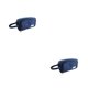 thumbnail image 2 of sweethay Bolsa de lápices portátil para estudiantes, bolígrafos de Hotel, estuche de almacenamiento de gran capacidad, organizador de doble capa, Azul marino 2piezas, 2 of 6