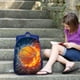 thumbnail image 1 of Mochila azul estampada para estudiantes, casual, de alta capacidad, mochila deportiva, para hombres y mujeres, 1 of 6