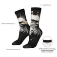 thumbnail image 4 of Fuzoiu Ink Style Bald Eagle Print Athletic Crew Socks for Men & Women,Casual Crew Socks,Above Ankle Crew Socks for Business, Casual, 4 of 6