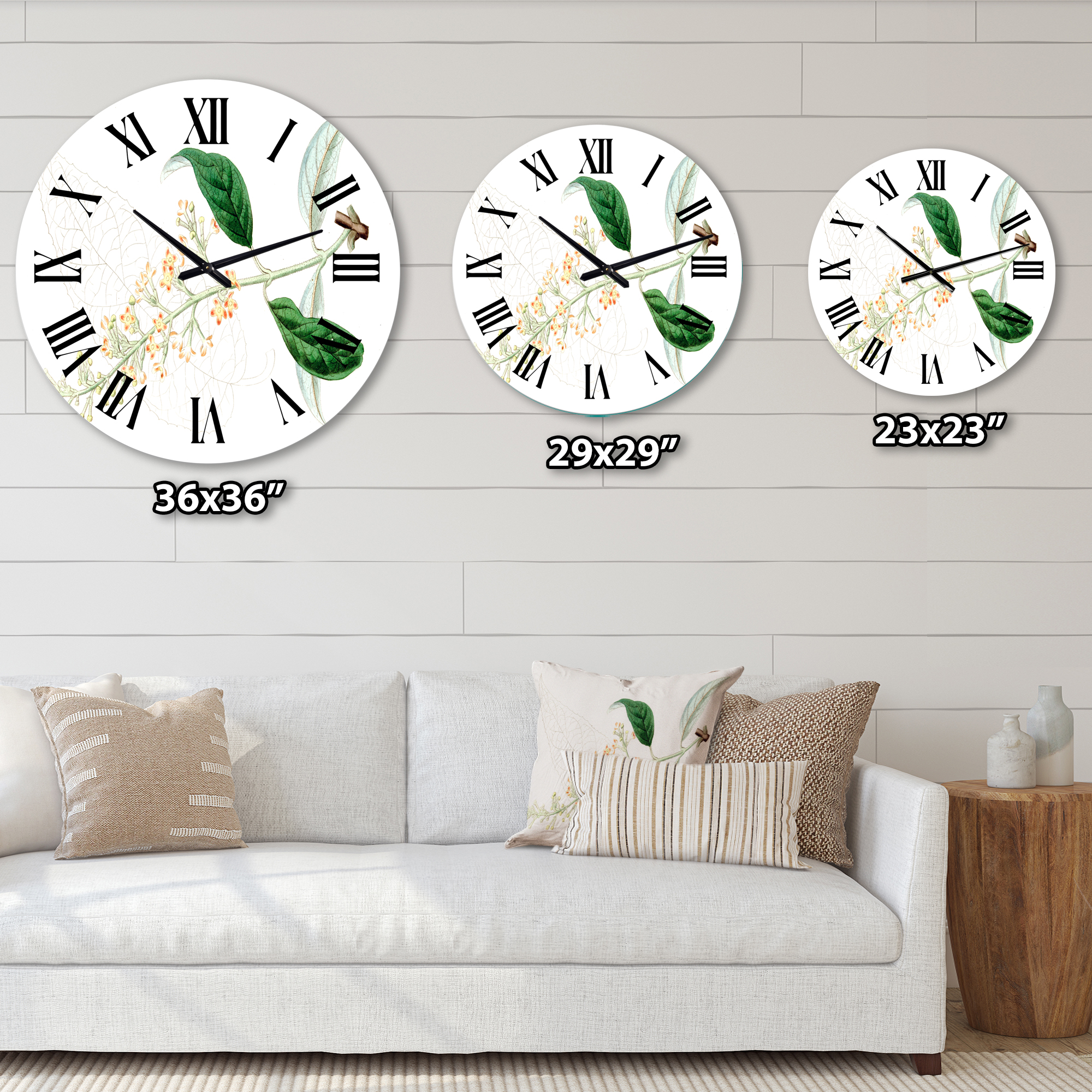 Designart 1 in Quartz Traditional Wall Clock