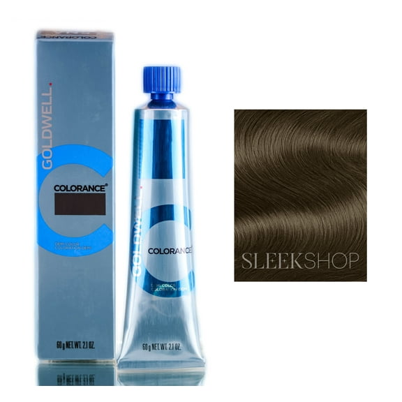 5N - Light Brown , Goldwell Colorance Demi-Permanent Haircolor Acid Hair Color Coloration (2.1 oz. tube) , Hair Beauty Product - Pack of 1 w/ Sleek Pin Comb