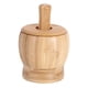 thumbnail image 1 of Picadora de ajo manual, mortero de madera y maja para salsa de frutos secos M, 1 of 9