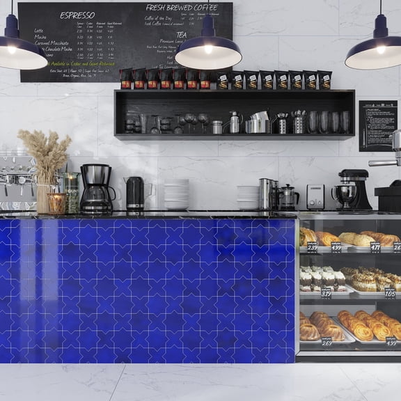 Siena 5.35 in. x 5.35 in. Glossy Blue Ceramic Star-Shaped Wall and Floor Tile (5.37 sq. ft./case) (27-pack)