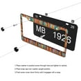 thumbnail image 5 of Library Bookshelves License Plate Frames for Women Men Car Plate Holder Cover Metal Tag Aluminum Car Accessories Front Rear Plate Decor, 5 of 6