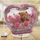 thumbnail image 3 of Hogar y jardín, Adornos decorativos, Oso de peluche acrílico plano con forma de rosa y base giratoria para San Valentín, regalo conmemorativo, letrero, 3 of 5