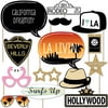 Big Dot of Happiness LA Livin' - Hollywood California Party Booth Props Kit - 20 Count