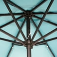 thumbnail image 4 of WestinTrends Cyrus 9 Ft Outdoor Patio Umbrella, Solar Powered 32 LED Light Umbrella with Tilt and Crank for Garden, Deck, Balcony, Pool and Beach, Turquoise, 4 of 10
