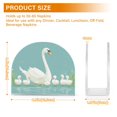 thumbnail image 4 of Yayeee Napkin Holder for Table Set of 2 Kitchen Paper Tissue Organization, White Cartoon Swan, 4 of 8