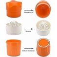 thumbnail image 2 of Citrus Juicer Orange Squeezer, Manual Juicer,hand Juicer,orange Juicer With Strainer And Container, For Lemon,orange,lime,citrus, 2 of 5