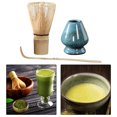 thumbnail image 4 of Abbracc 3Pcs Ceramic Matcha Ceremony Set Matcha Whisk Set Handmade Handcrafted Japanese blue, 4 of 6