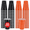 Black Orange, variant on Disposable Plastic Cups, Black Orange Colored Plastic Cups, 12-Ounce Plastic Party Cups, Strong and Sturdy Disposable Cups for Halloween Party, 100 Pack -By Amcrate