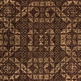 thumbnail image 1 of Ahgly Company Indoor Square Abstract Orange Modern Area Rugs, 3' Square, 1 of 4