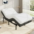 thumbnail image 2 of Allewie Upholstered Twin XL Size Adjustable Bed Base Frame with Motor 1.0, Independent Head & Foot Incline, Wireless Remote Control, 2 of 7