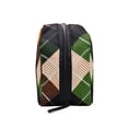 thumbnail image 4 of 6.5x2.5x4 In Printed Makeup Bag Organizer with 5 Compartments Travel Toiletry Pouch Bag Orange White Green, 4 of 6