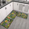 thumbnail image 2 of Pioneer Flower Floral Print Pattern Kitchen Rugs Sets Of 2,Anti Fatigue Kitchen Mat Rugs Non Slip Washable,Decorative Kitchen Floor Mats for Kitchen,Sink,Laundry,17"X30"+17"X47", 2 of 7