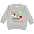 thumbnail image 2 of Inktastic Someone in Michigan Loves Me Toddler Sweatshirt, 2 of 4