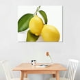 thumbnail image 2 of Modern Canvas Artwork Fruit Pattern Design Fresh Lemon Digital Print Canvas Wall Art for Living Room Bedroom Home Décor Ready to Hang 20×16in, 2 of 3