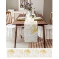 thumbnail image 3 of Ldtrchee Yellow Floral Art Table Runner 70 Inches, Watercolor Botanical Spring Flowers Bed Runner Dresser Scarves Tabletop for Indoor Outdoor Parties/Ceremony/Banquet, 13" x 70", 3 of 8