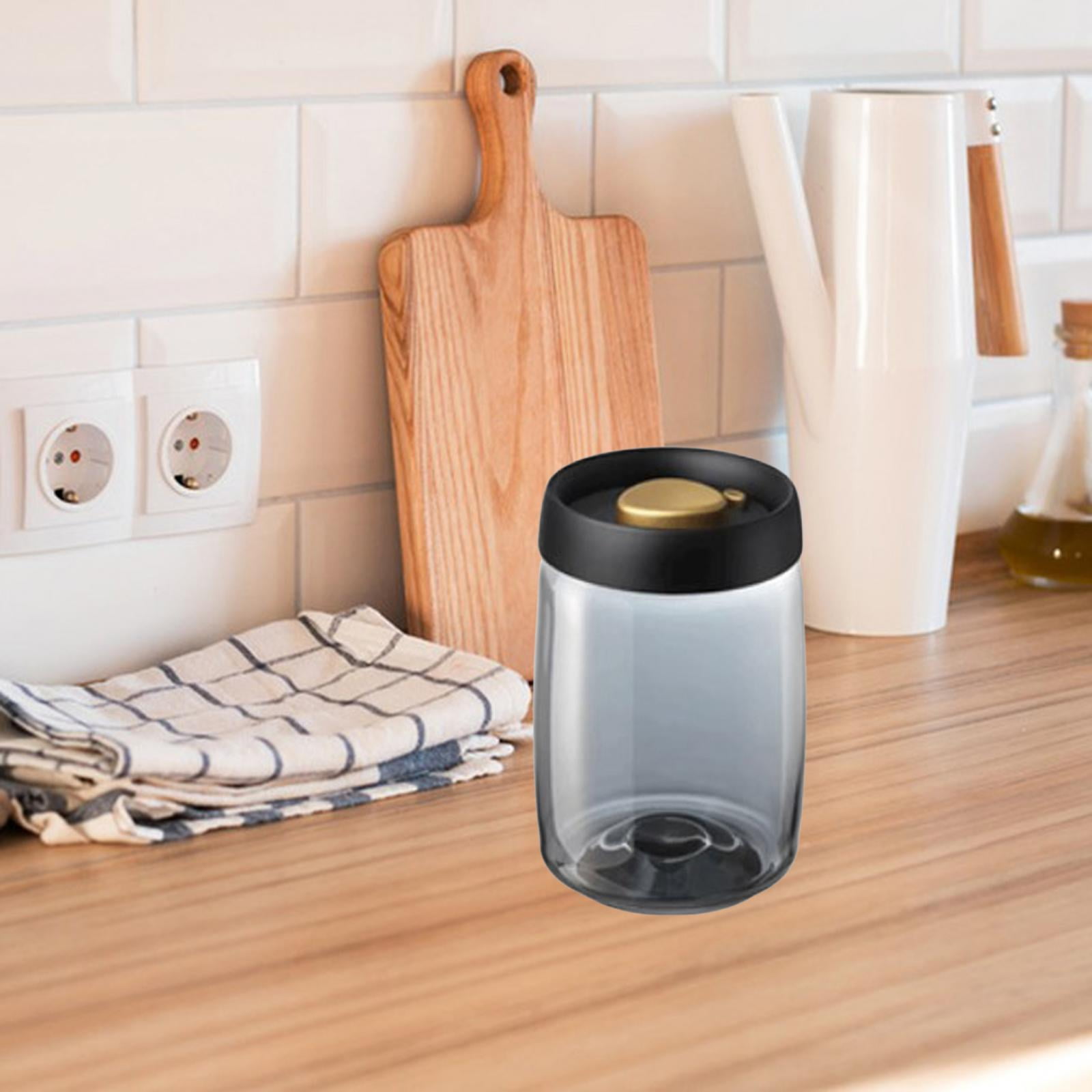 Glass Box Multifunctional Freestanding with Vacuum Lid Containers Dispenser Food Storage Container Airtight Rice Storage Container Large