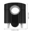 thumbnail image 2 of GOOHOCHY 2Ud Kit Abrazaderas Elevadoras Manillar Negro 7-8 Aluminio Para Accesorios De Motocicleta, 2 of 6