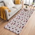 thumbnail image 3 of Runner Rug 2 x 6 Ft, Cartoon Car Washable Non-Slip Floor Mat for Kitchen Hallway/Entryway, Funny Red Black Fire Truck Print Vintage Long Kitchen Runner Area Rugs for Living Room, Low-Profile, 3 of 7