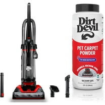 Dirt Devil Upright Vacuum, Multi-Surface Extended Reach, Bagless & Dirt Devil Pet Room Refresher Carpet Powder, 32oz