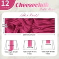 thumbnail image 2 of 6/12 Pack Dusty Blue Cheesecloth Table Runner 17 X 108 Inch Gauze Table Runner Fabric Semi Sheer Cheese Cloth Table Decoration Bulk For Rustic Romantic Wedding Shower Table Decoration, 2 of 7