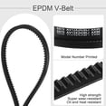 thumbnail image 3 of Uxcell 3Pcs AX96 Rubber V-Belt, Raw Edge Cogged V Belt 1/2" Width x 96" Length, 3 of 5