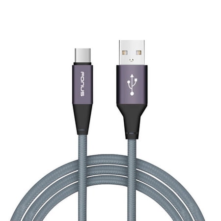 Type-C 6ft USB Cables for Galaxy A50 - Charger Cord Power Wire USB-C Long Braided Fast Charge Sync Grays for Samsung Galaxy A50 price history on PriceWatchPro