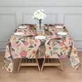 thumbnail image 3 of German Shepherd with Pioneer Flower Square Tablecloth,Waterproof Square Table Cover,Wipeable Spillproof Washable Table Cover for Home Kitchen Party Decor 60"x60"(152x152cm), 3 of 6