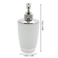 thumbnail image 4 of Unique Bargains 1 Set Elegant Soap Pump Dispenser Toothbrush Holder and Soap Dish Set for Bathroom for Laundry Rooms White, 4 of 6