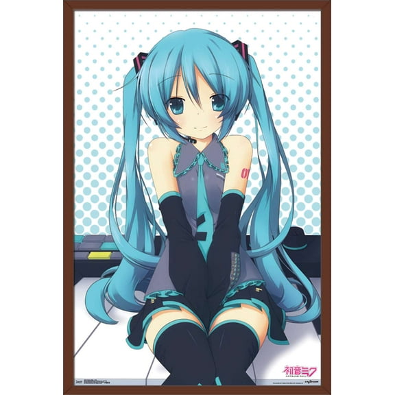 Hatsune Miku - Keys Wall Poster, 22.375" x 34", Framed