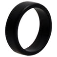 thumbnail image 1 of Anillo de boda de silicona de 2 capas biselado de 8 mm - Negro de ROQ para hombre - Anillo de 15 mm, 1 of 1