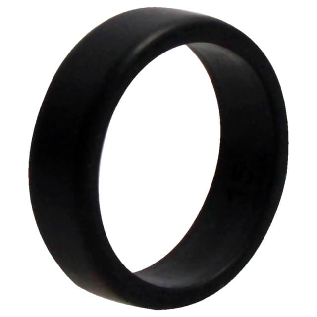 Anillo de boda de silicona de 2 capas biselado de 8 mm - Negro de ROQ para hombre - Anillo de 15 mm