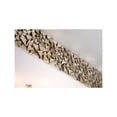 thumbnail image 3 of Lucas McKearn Mosaic 16" Square 3-light Transitional Metal Flush Mount in Silver, 3 of 3