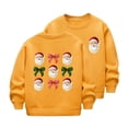 thumbnail image 2 of Cowsor Chandails en Molleton pour Filles Enfants Mignon Graphique Col Rond Chandail Tops Xmas Manches Longues Chemises de Vacances, 2 of 5